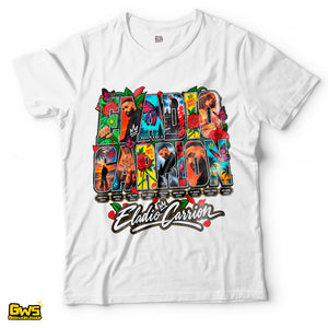 Eladio Carrión Discography Collage T-Shirt Latin Trap Streetwear