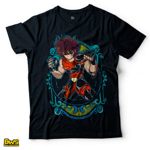 Saint Seiya Pegasus Seiya Vintage Frame T-Shirt