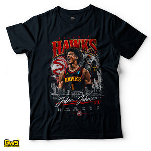 Jalen Johnson #1 T-Shirt – Atlanta Hawks Vintage Dunk