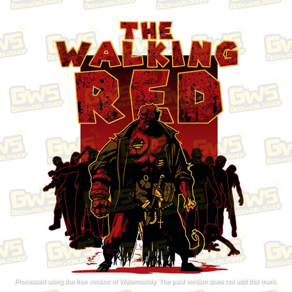 Hellboy x The Walking Dead "The Walking Red" Crossover T-Shirt