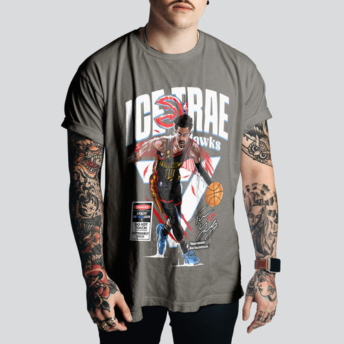 "Ice" Trae Young T-Shirt | Retro Basketball Style – NBA Fan Must-Have