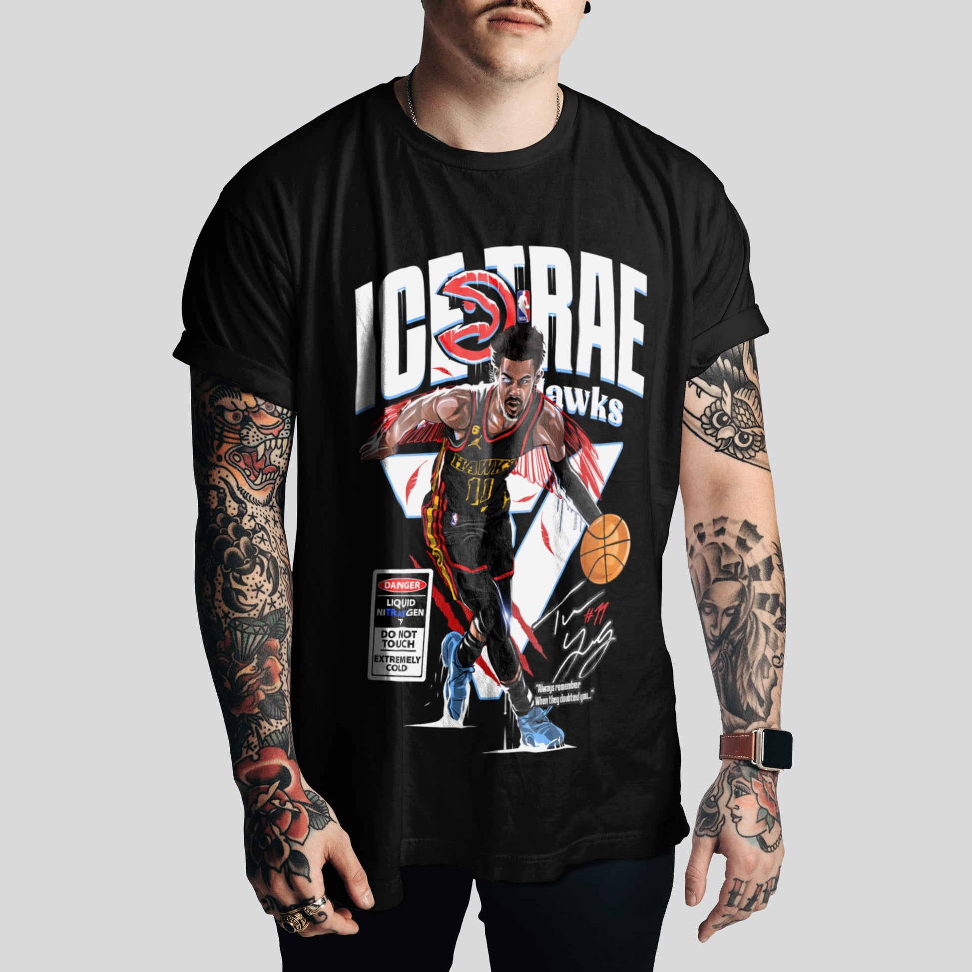 "Ice" Trae Young T-Shirt | Retro Basketball Style – NBA Fan Must-Have