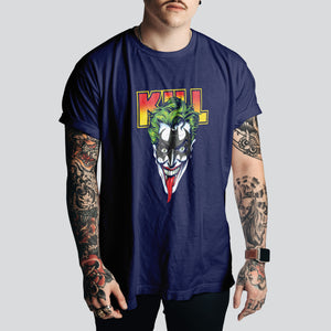 Joker Mask (Kiss) Graphic T-Shirt | Gotham-Inspired Pop Culture Tee