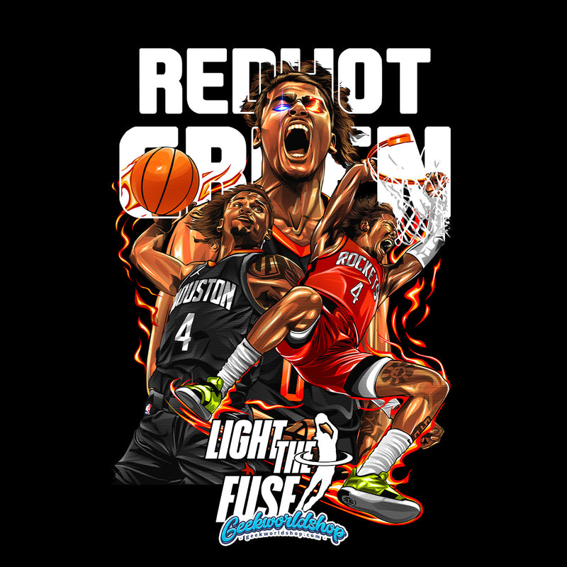 Jalen Green | Houston Rockets T-Shirt | Retro Basketball Style – NBA Fan Must-Have
