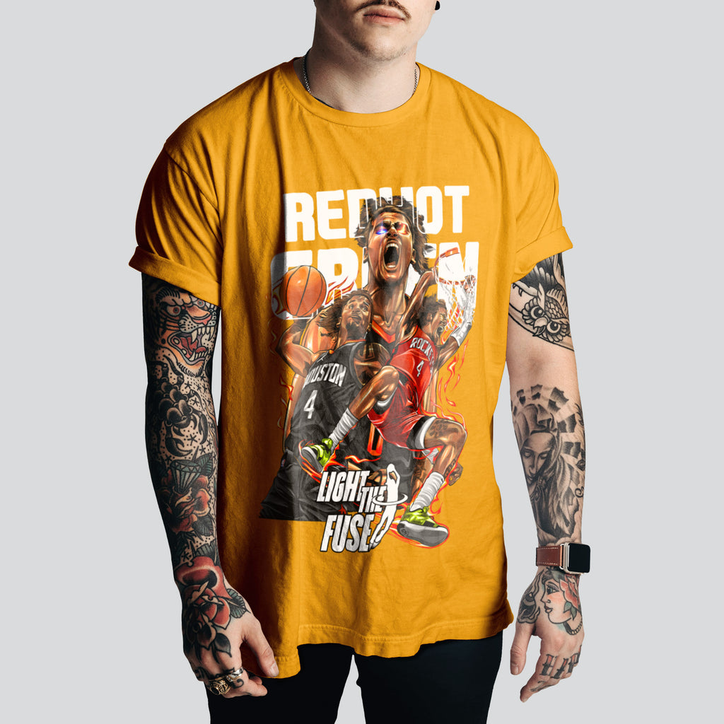 Jalen Green | Houston Rockets T-Shirt | Retro Basketball Style – NBA Fan Must-Have