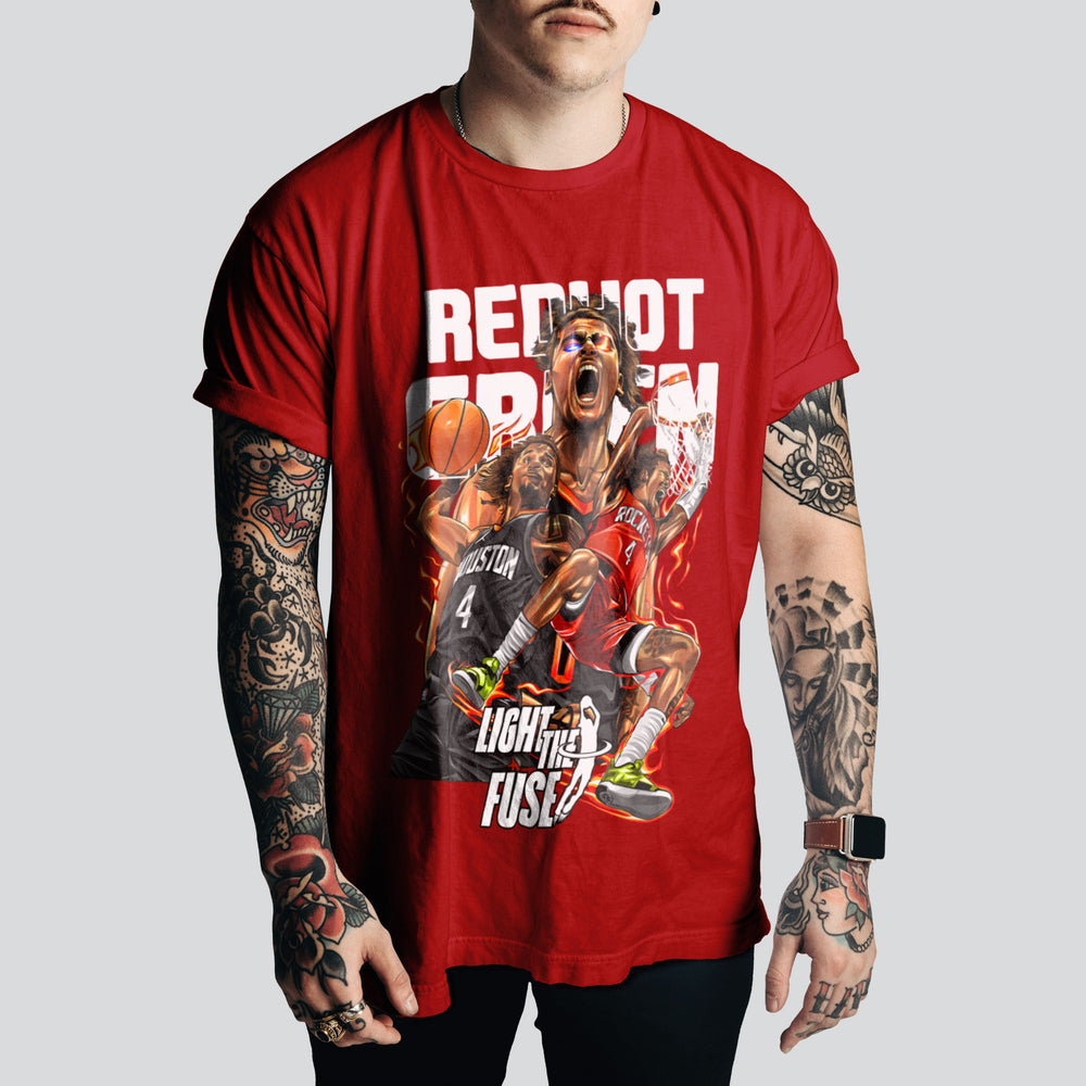 Jalen Green | Houston Rockets T-Shirt | Retro Basketball Style – NBA Fan Must-Have