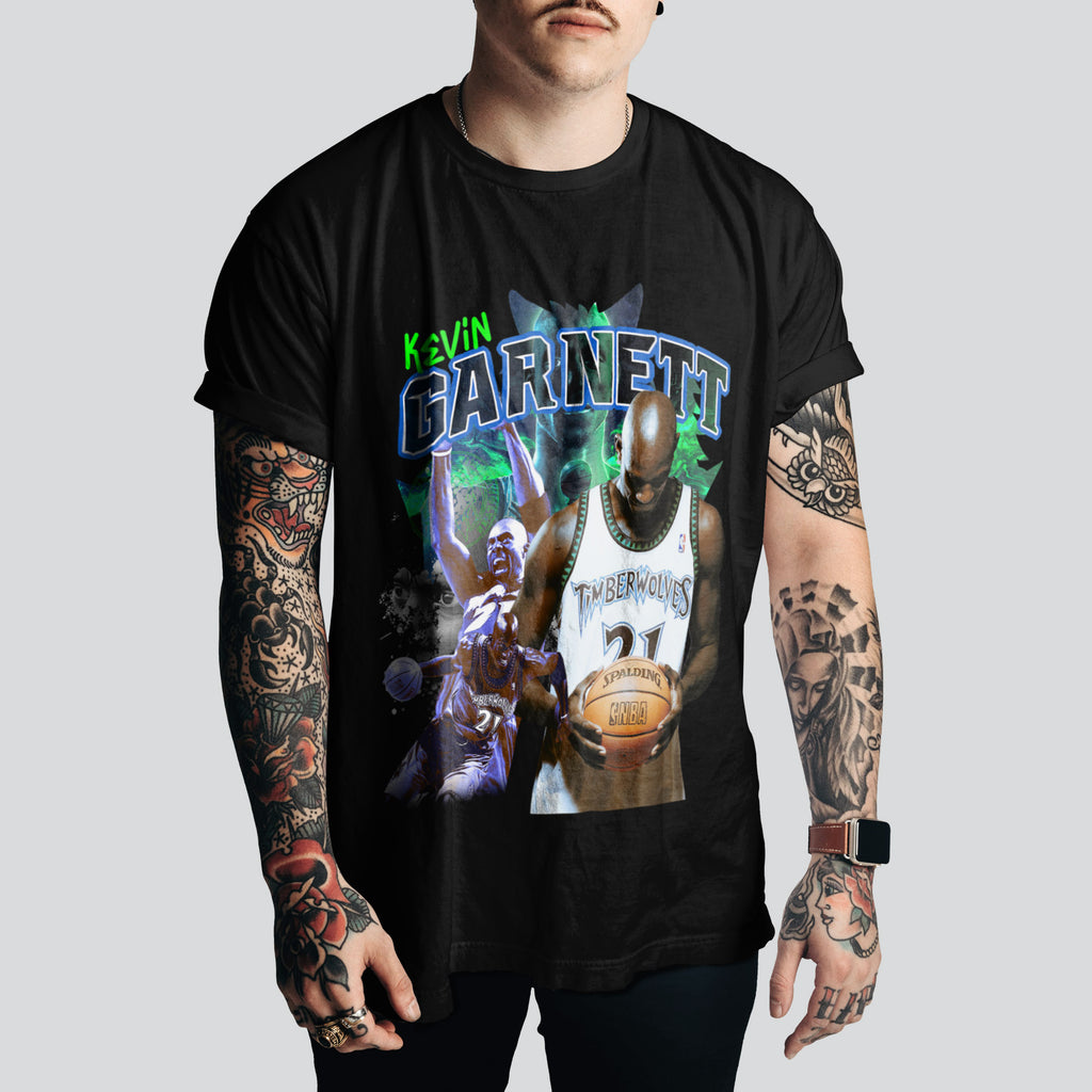 Kevin garnett Retro Basketball Style – NBA Fan Must-Have