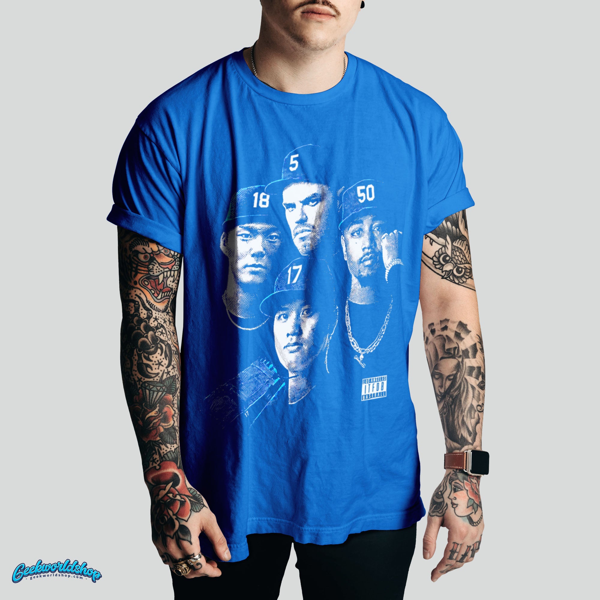 LA Champions 2025 Dodgers N.W.A. Fan Art T-Shirt – Streetwear Tee