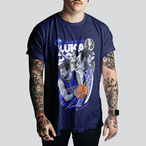 Luka Doncic | Dallas Mavs T-Shirt | Retro Basketball Style – NBA Fan Must-Have