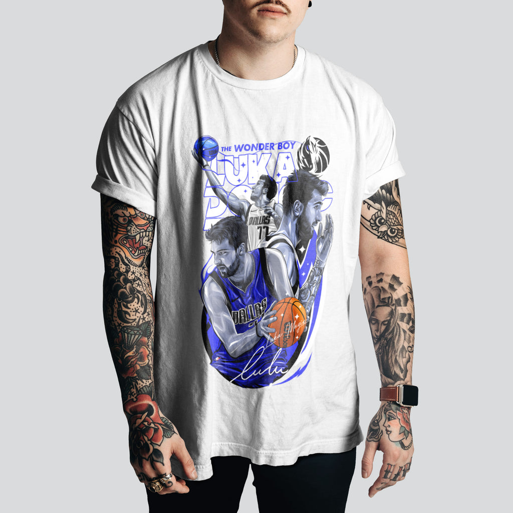 Luka Doncic | Dallas Mavs T-Shirt | Retro Basketball Style – NBA Fan Must-Have