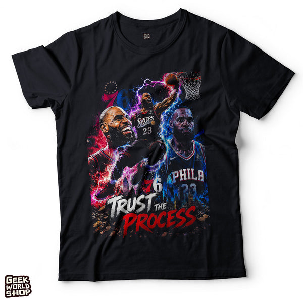 LeBron James Philadelphia 76ers "Trust The Process" Lightning Energy T-Shirt