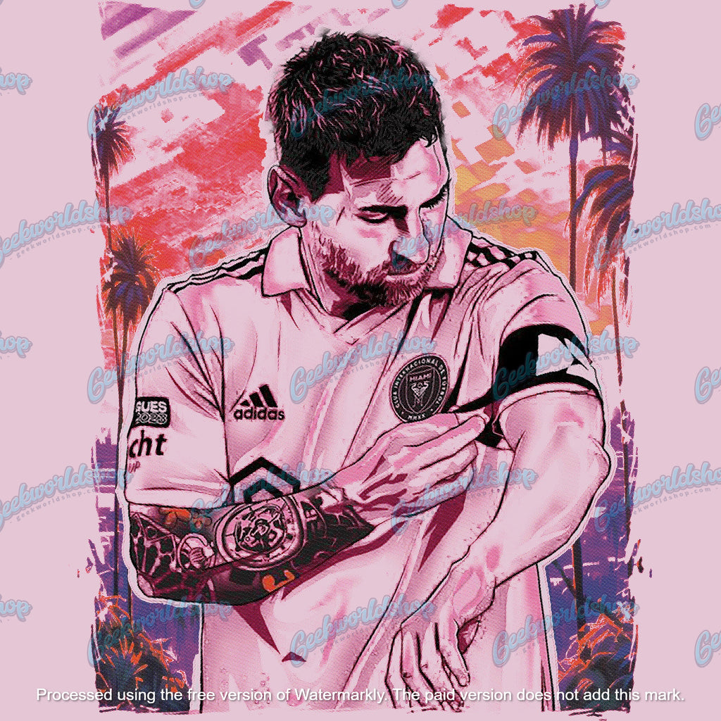 Leo Messi Pink Inter Miami T Shirt