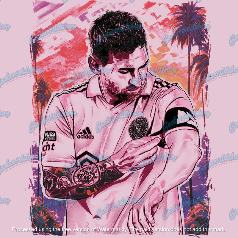 Leo Messi Pink Inter Miami T Shirt