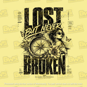 Lost But Never Broken Yellow Vintage T-Shirt - Urban Streetwear