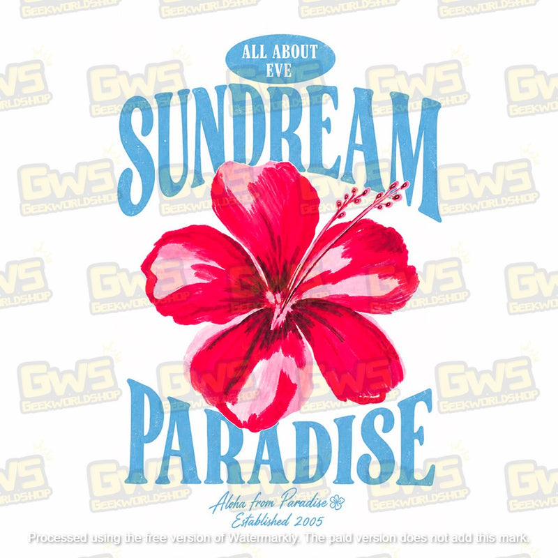 Sundream Paradise Hibiscus Oversized T-Shirt - Tropical Coastal