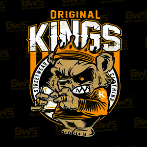 Original Kings Streetwear T-Shirt – Urban Crown Bear Tee
