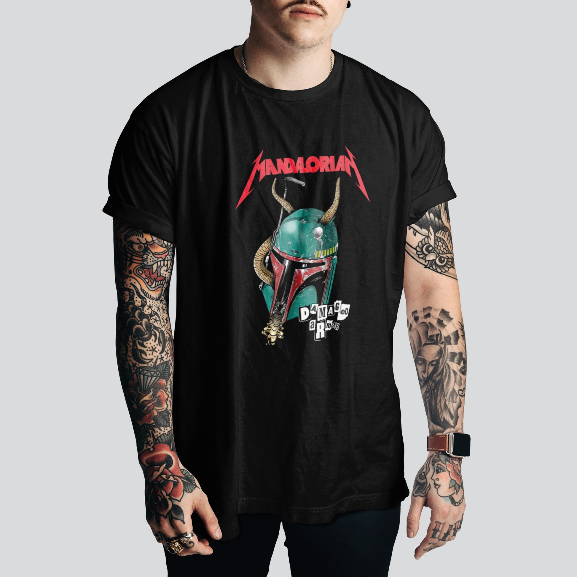 The mandalorian / Metallica Pop Culture T-Shirt | Iconic Graphic Tee for Fans