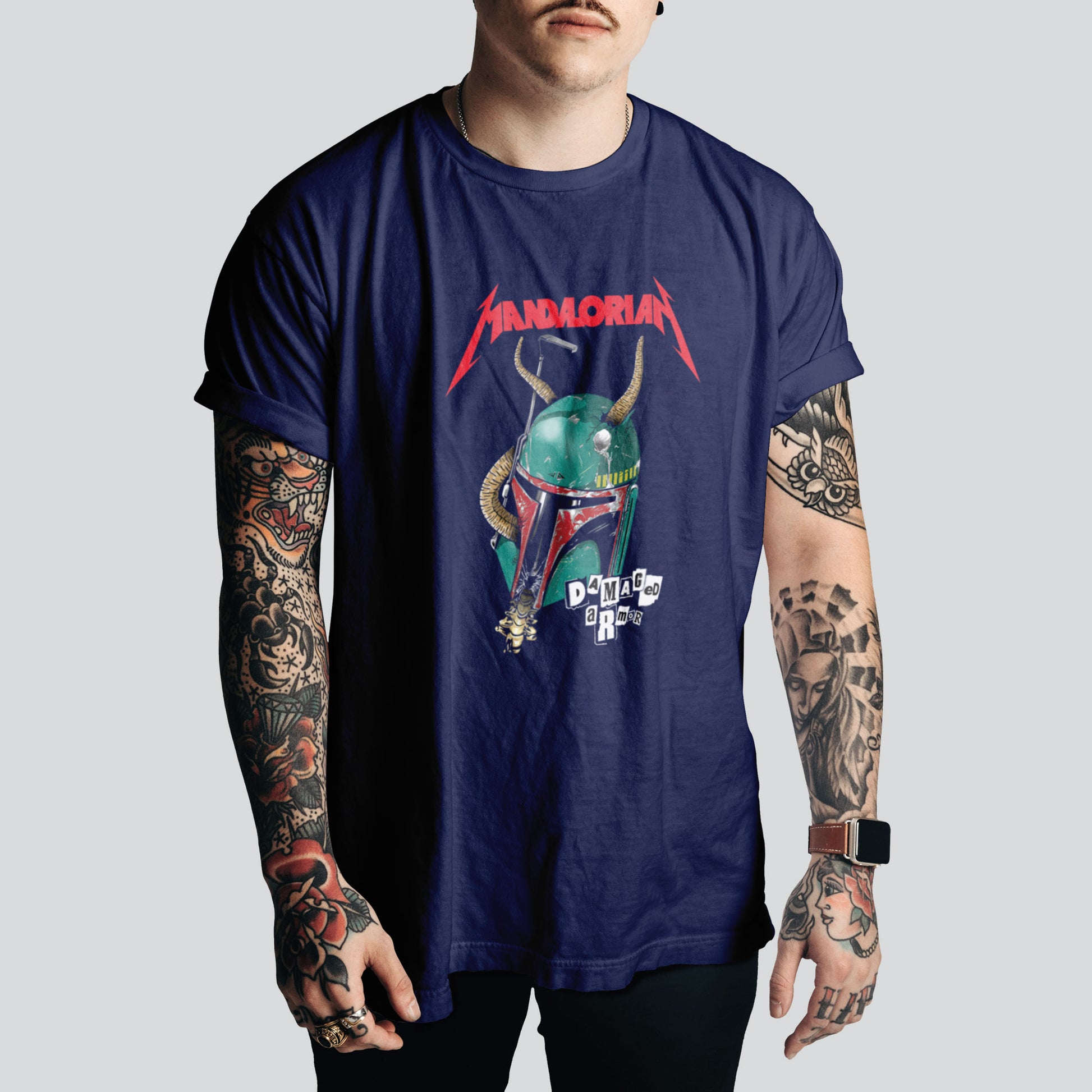 The mandalorian / Metallica Pop Culture T-Shirt | Iconic Graphic Tee for Fans