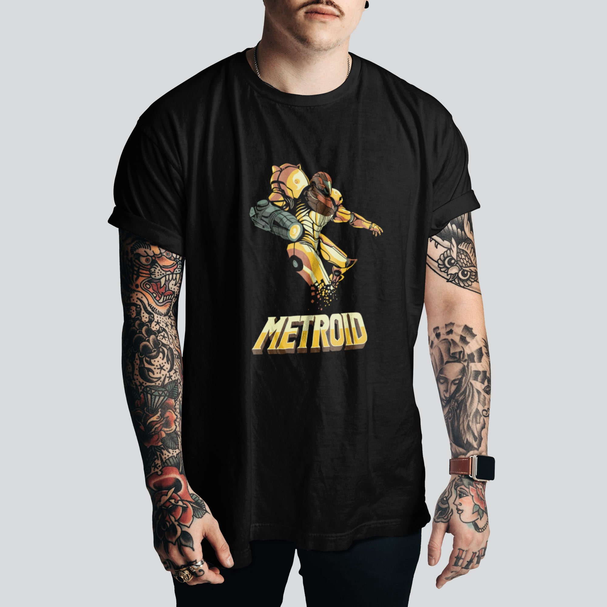 Metroid Retro Cartoon T-Shirt | 80s & 90s Nostalgia Apparel
