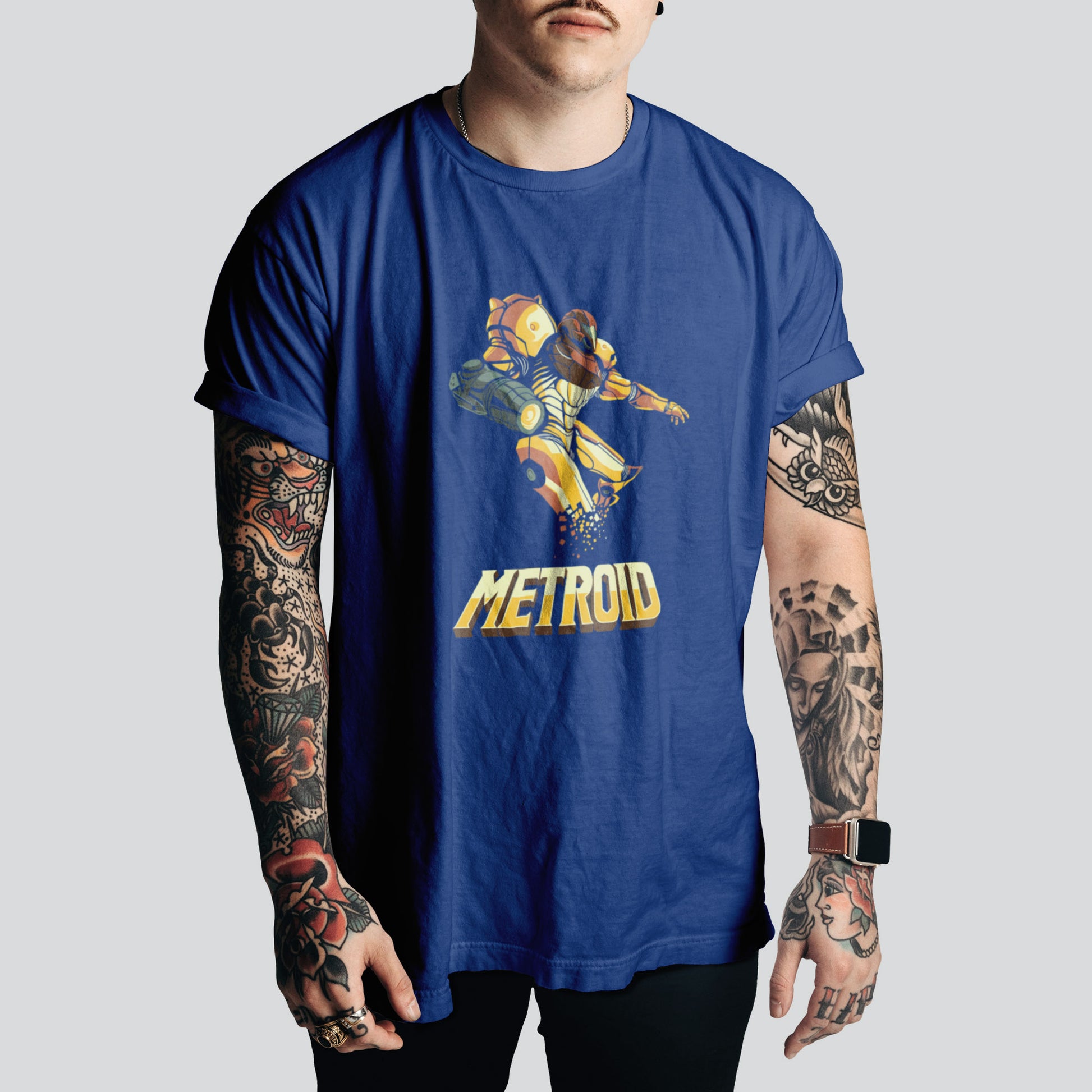 Metroid Retro Cartoon T-Shirt | 80s & 90s Nostalgia Apparel
