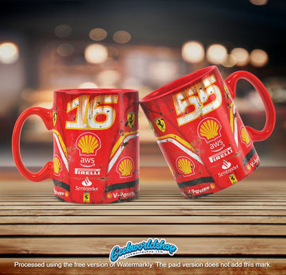 Formula 1 Mug Template Design – DIY Printable for Racing Fans