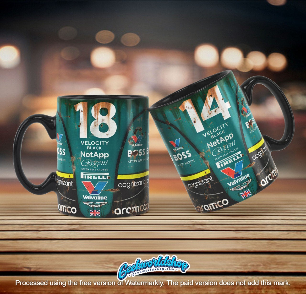 Formula 1 Mug Template Design – DIY Printable for Racing Fans