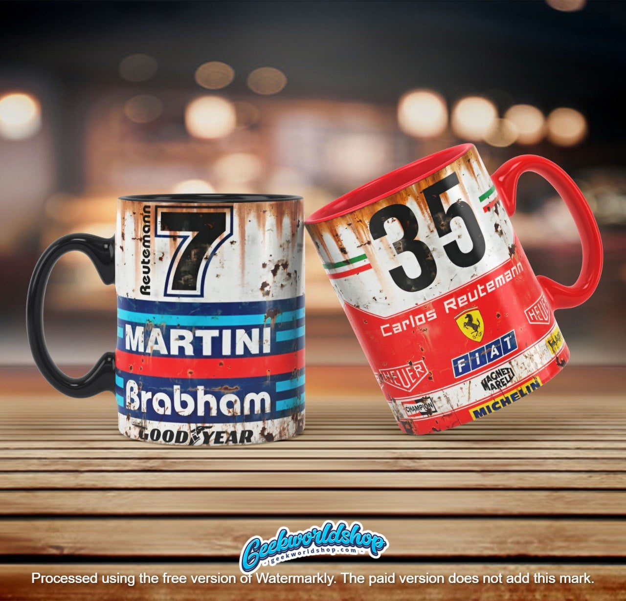 Formula 1 Mug Template Design – DIY Printable for Racing Fans