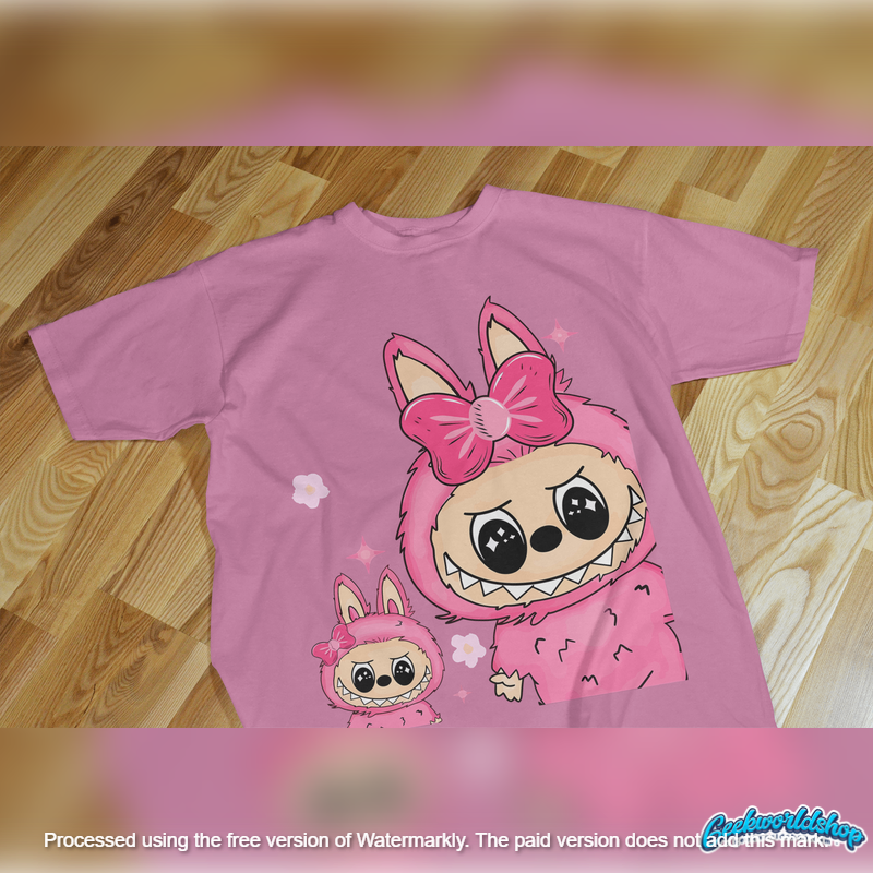 Labubu T-Shirt PNG Designs – Digital Download for DIY Printing
