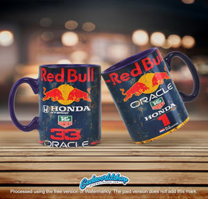 Formula 1 Mug Template Design – DIY Printable for Racing Fans