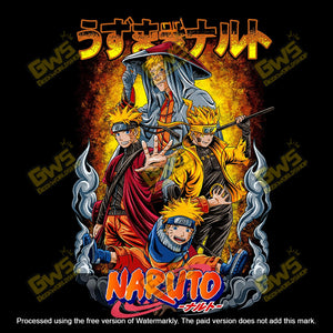 Naruto Uzumaki Multi-Form Evolution T-Shirt