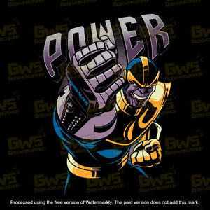 Thanos Power Glove NES Mashup Retro T-Shirt