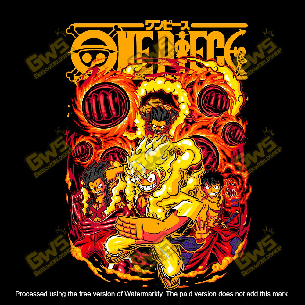 One Piece Monkey D. Luffy Gear Evolution T-Shirt