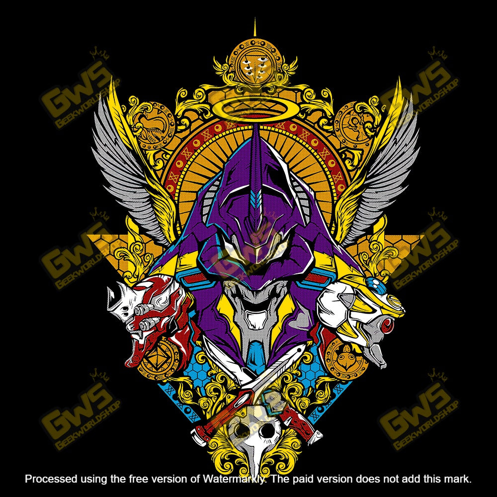 Neon Genesis Evangelion Unit-01 Heraldic Crest T-Shirt