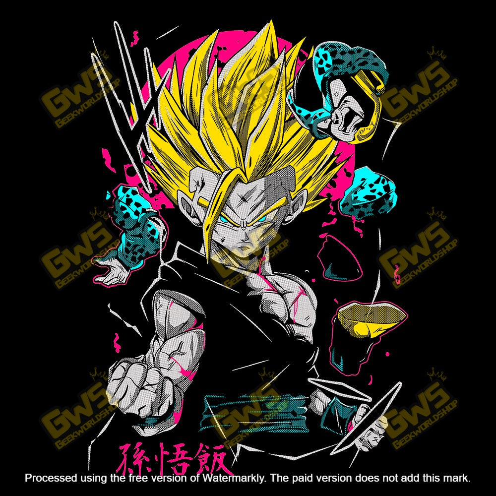 Dragon Ball Z Super Saiyan 2 Gohan vs Cell Juniors T-Shirt