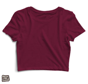Women's blank crop tops