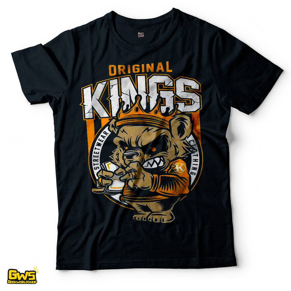 Original Kings Streetwear T-Shirt – Urban Crown Bear Tee