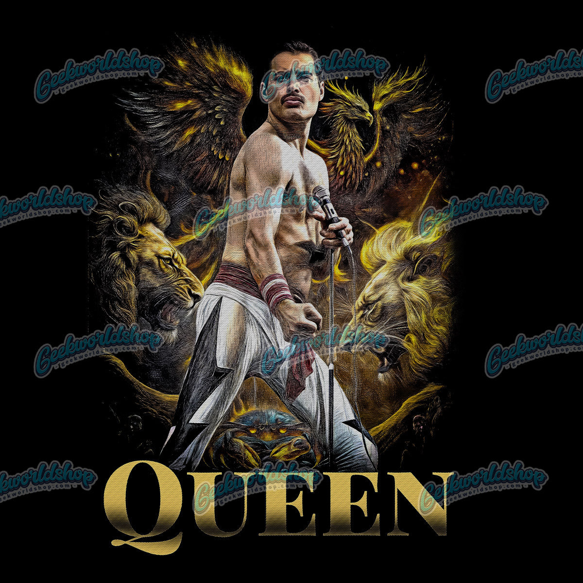 Freddie Mercury & Queen T-Shirt | Iconic Rock Legend Tee – Pop Culture Style
