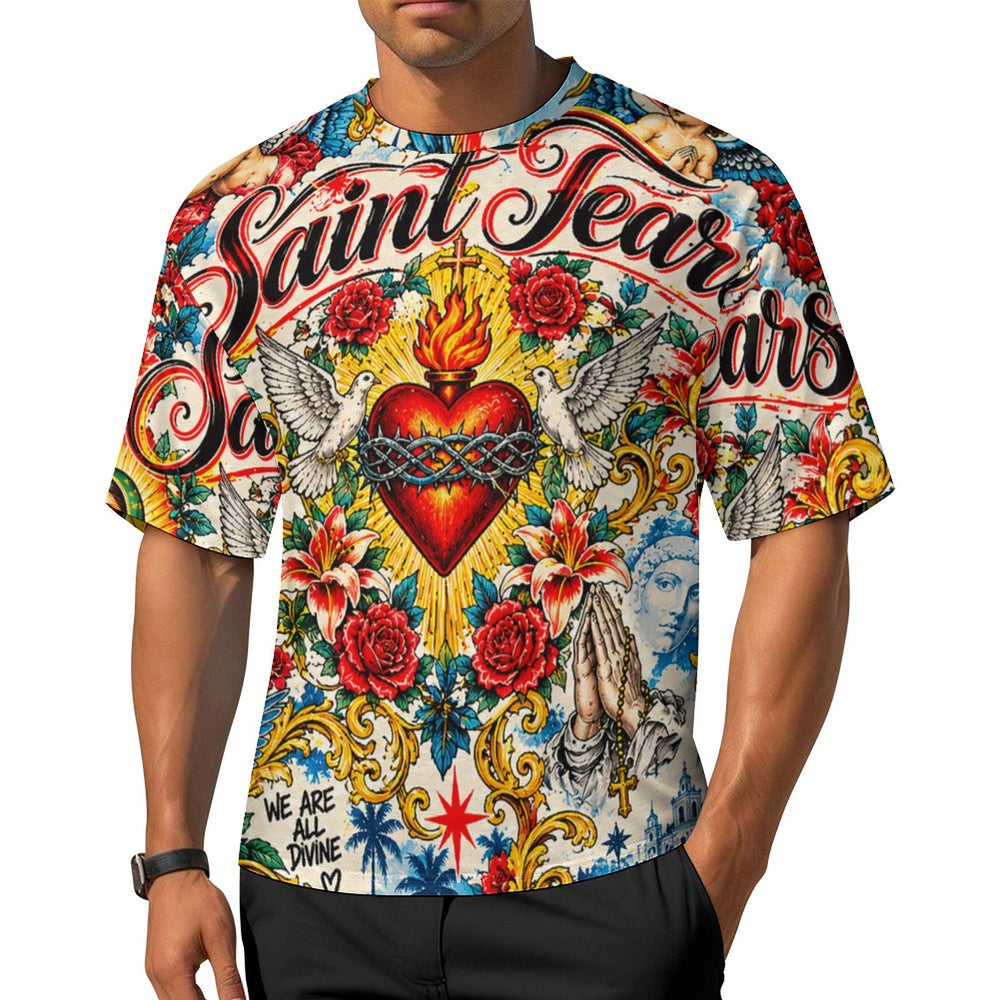Saint Tears — Religious Tattoo Art T-Shirt