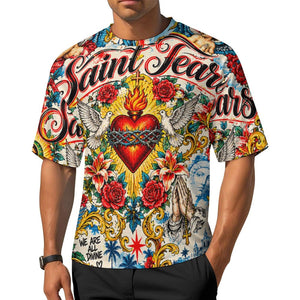 Saint Tears — Religious Tattoo Art T-Shirt