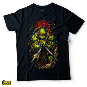Teenage Mutant Ninja Turtles Raphael Dual Katanas T-Shirt