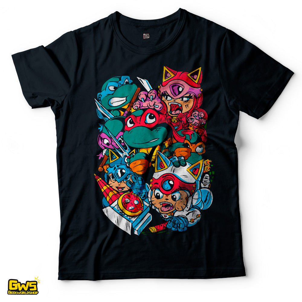 Teenage Mutant Ninja Turtles x Samurai Pizza Cats T-Shirt