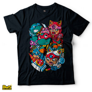 Teenage Mutant Ninja Turtles x Samurai Pizza Cats T-Shirt