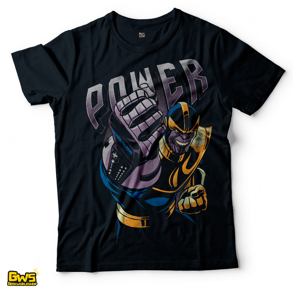 Thanos Power Glove NES Mashup Retro T-Shirt