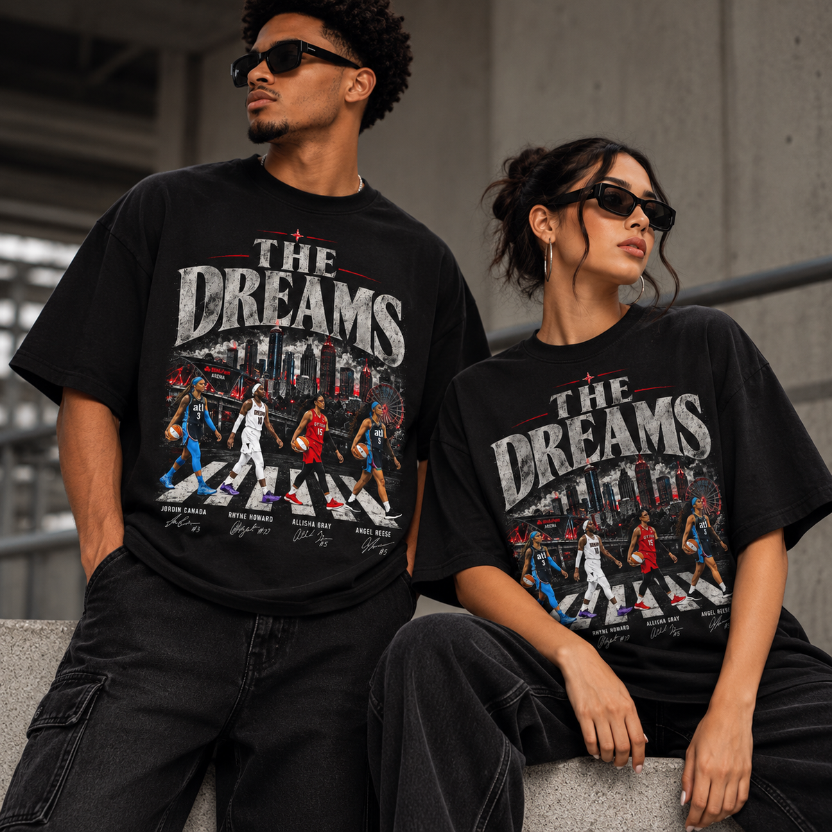 The Dreams Atlanta Basketball T-Shirt – Vintage Urban Streetwear Graphic