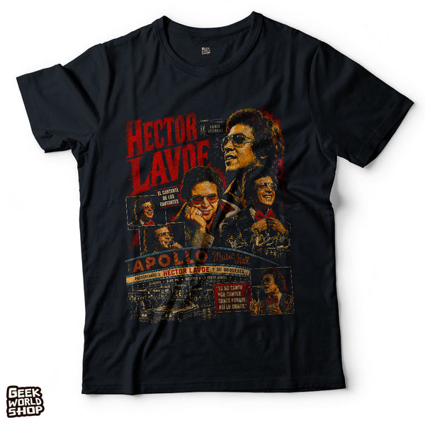 Vintage Héctor Lavoe Apollo Music Hall Concert Graphic T-Shirt