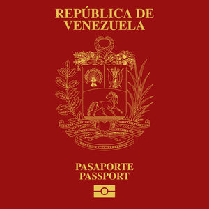 Venezuela Passport Logo T-Shirt – Vintage Travel Style Tee
