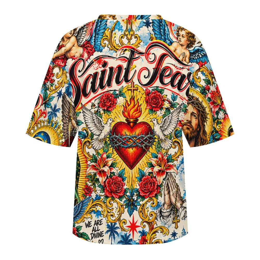 Saint Tears — Religious Tattoo Art T-Shirt