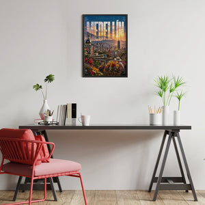Vertical Colorful Wooden Puzzle -  Medellin Antioquia