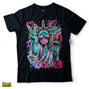 Statue of Liberty Graffiti Pop Art T-Shirt