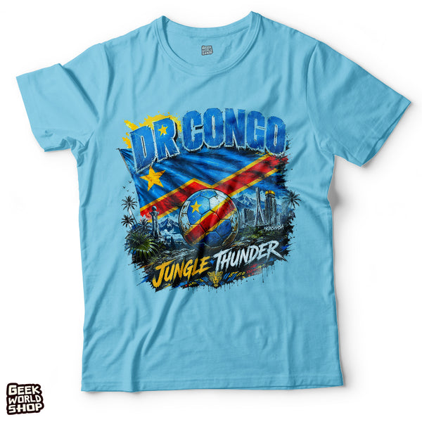 DR Congo "Jungle Thunder" Vintage Streetwear T-Shirt